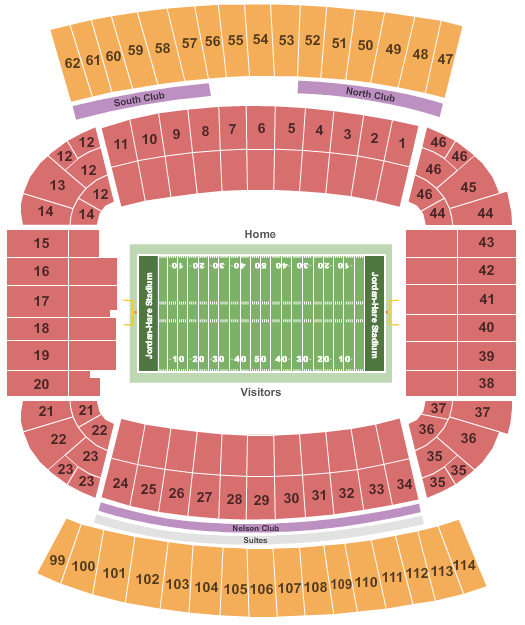Jordan-Hare Stadium Seating Chart | Jordan-Hare Stadium | Auburn, Alabama